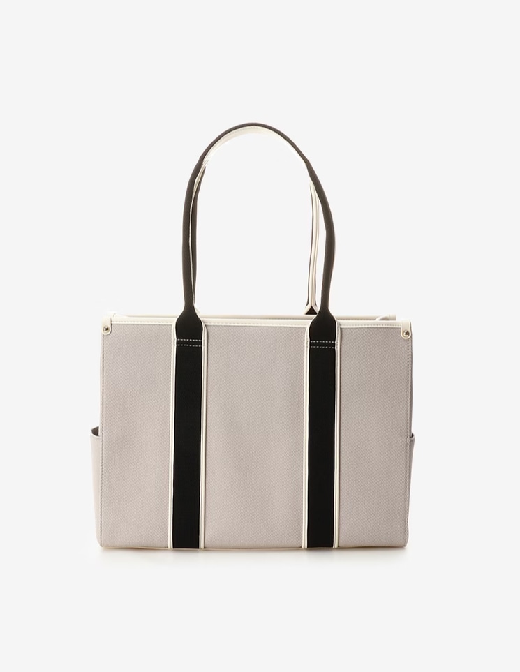 ロゴテープキャンバストートバッグ（大）【グレー】 グレー