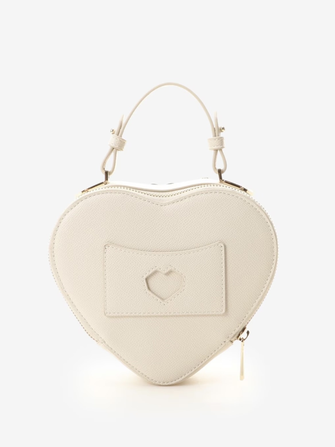 ハート型ショルダーバッグ【オフホワイト】 オフホワイト