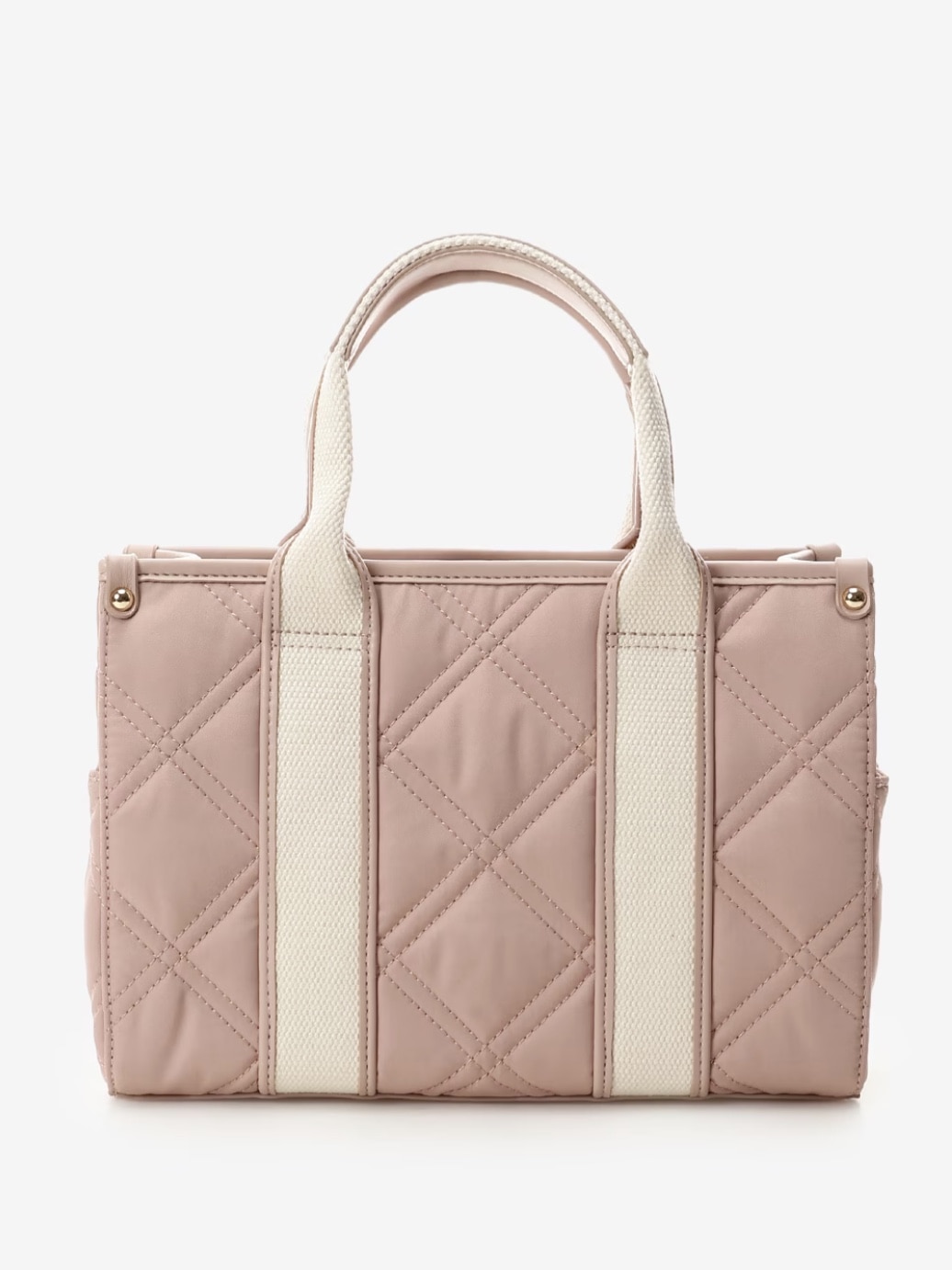 ロゴテープキルティングトートバッグ（小）【ピンク】 ピンク