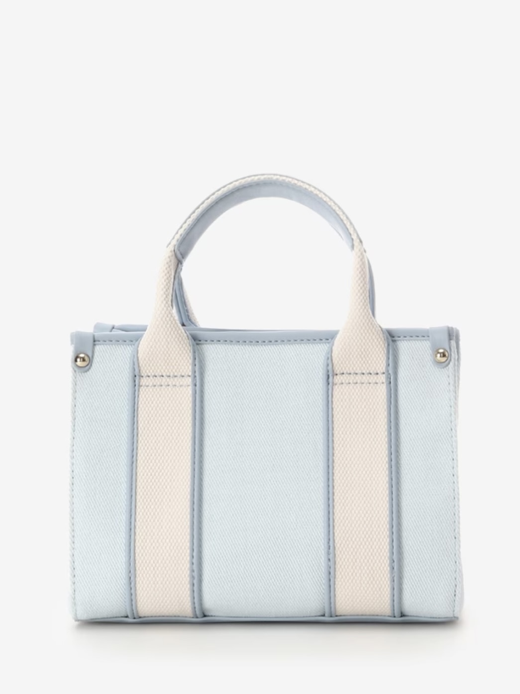 ロゴテープキャンバストートバッグ（ミニ）【ライトブルー】 ライトブルー