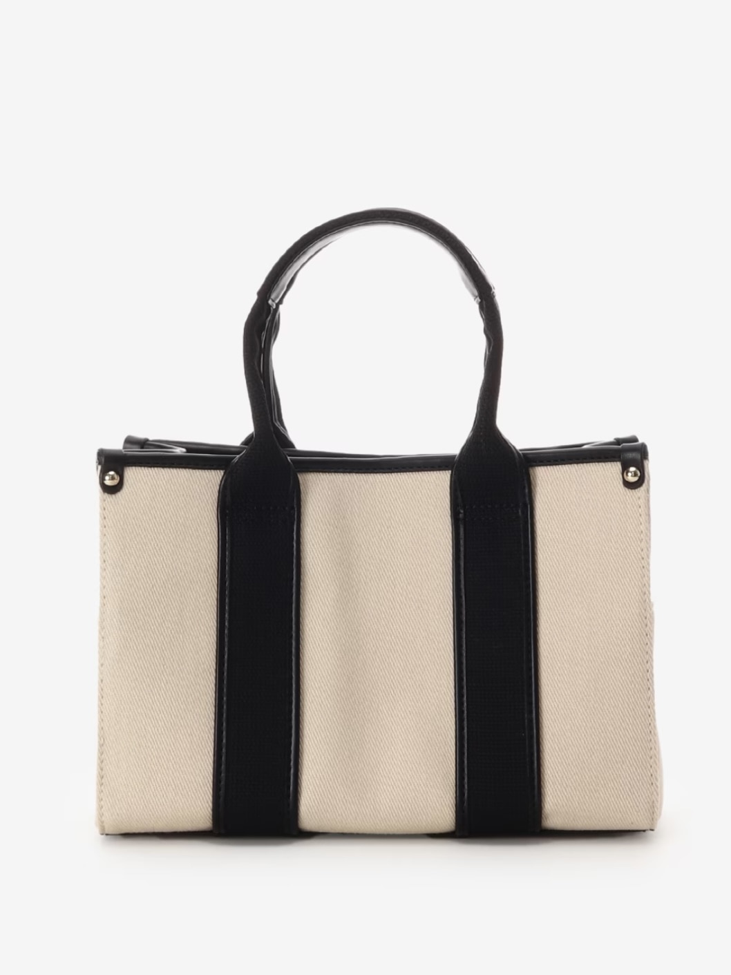 ロゴテープキャンバストートバッグ（小）【オフホワイト】 オフホワイト