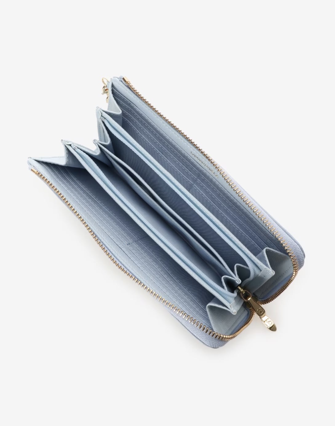 フロントリボンベルト長財布【ライトブルー】 ライトブルー