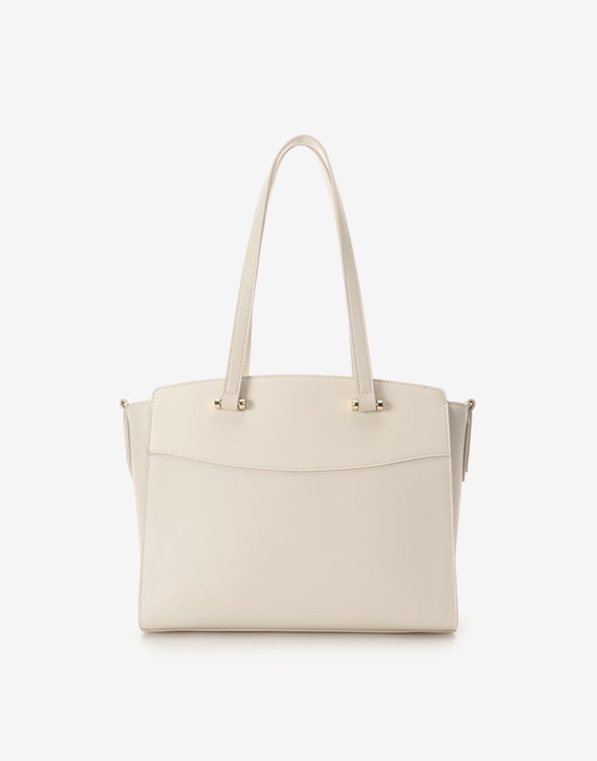 フロントリボンベルトトートバッグ【オフホワイト】 オフホワイト