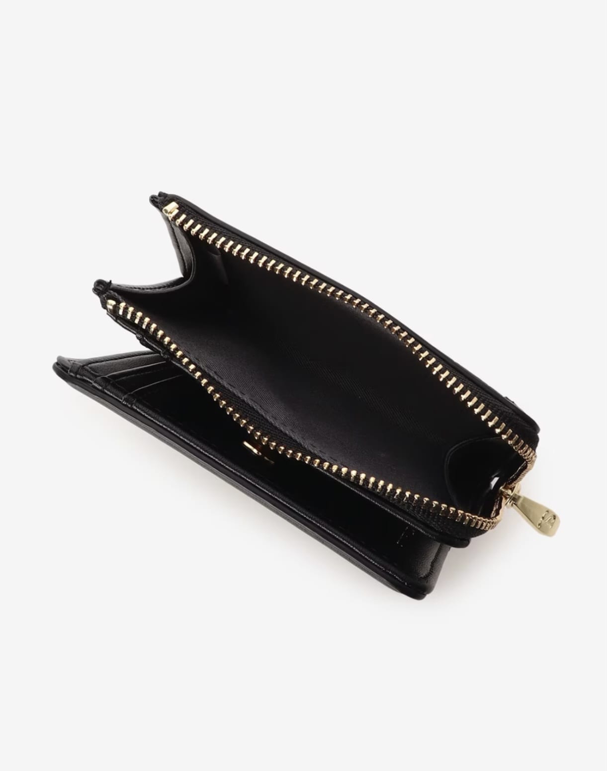 スタンピングリボン折財布【ブラック】 ブラック