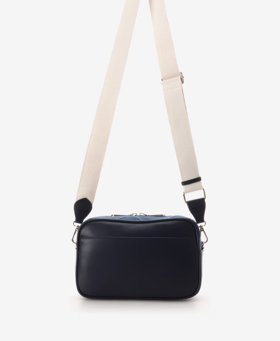 ロゴテープデニムショルダー【ネイビー】  ネイビー