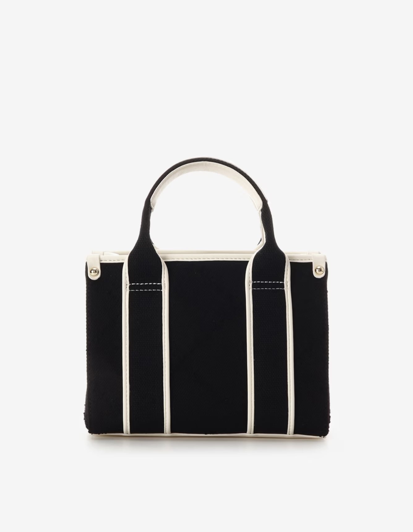 ロゴテープデニムトート(ミニ)【ブラック】 ブラック