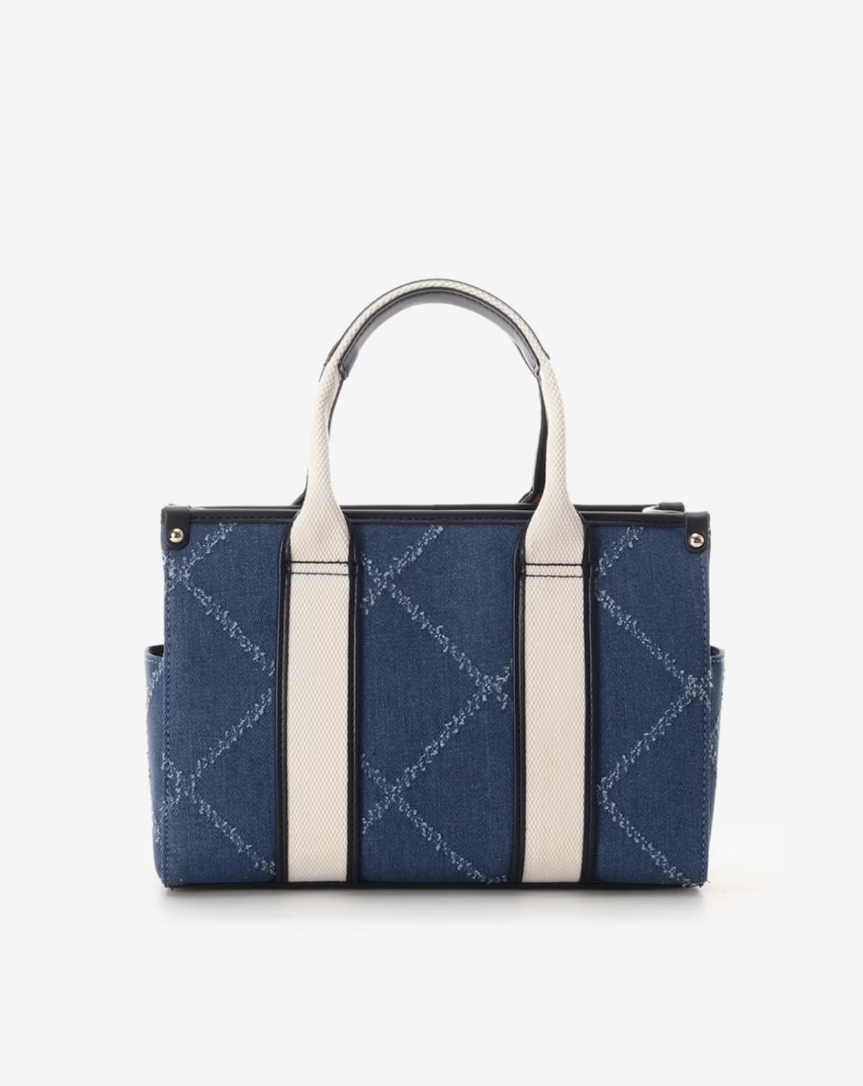 ロゴテープデニムトート(小)【ネイビー】 ネイビー