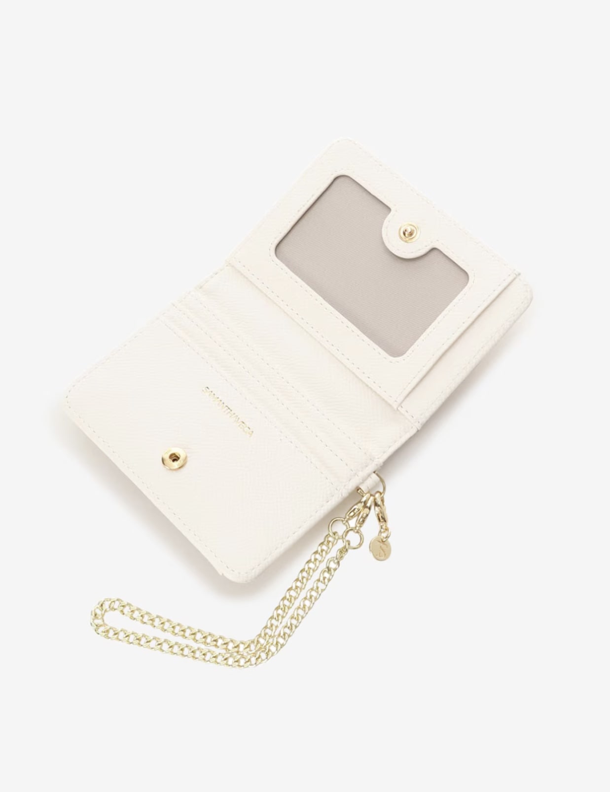 バンブーアクセントリボンパスケース【ホワイト】 ホワイト