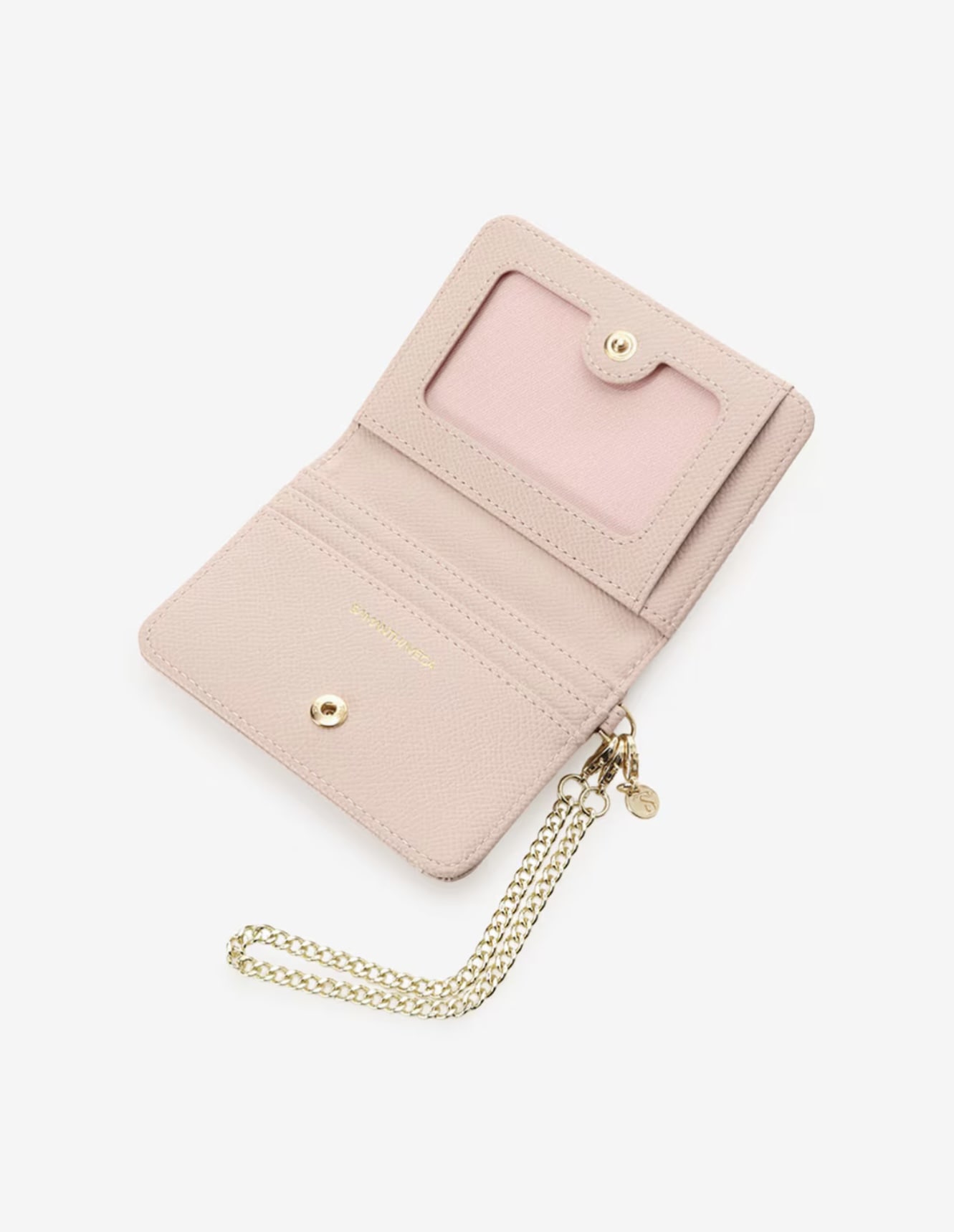 バンブーアクセントリボンパスケース【ピンク】 ピンク