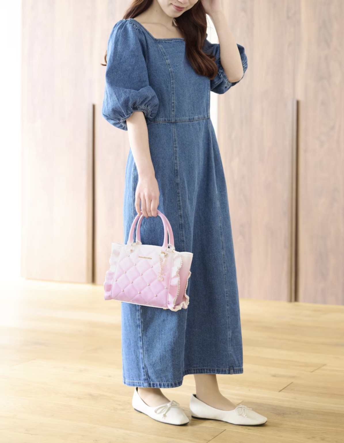 グラデーションパールフラッター（小）【ピンク】 ピンク