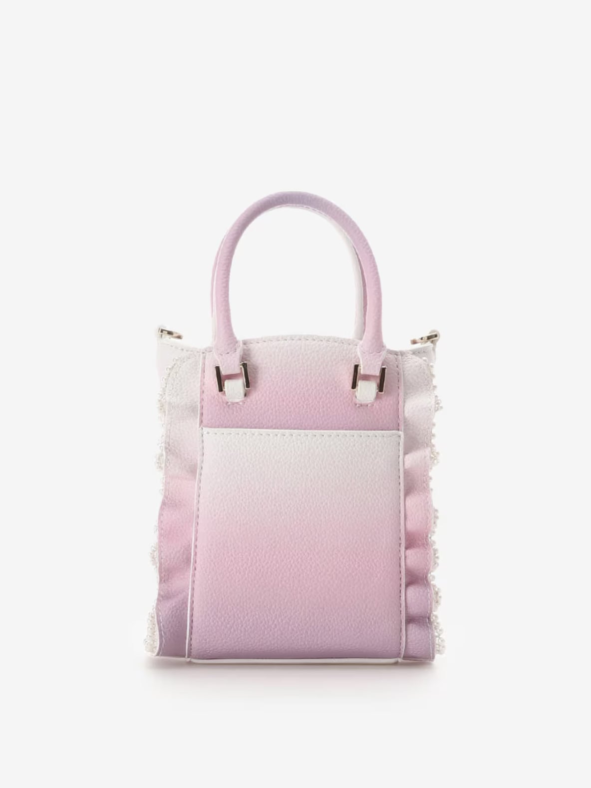 グラデーションパールフラッタースマホショルダー【ピンク】 ピンク