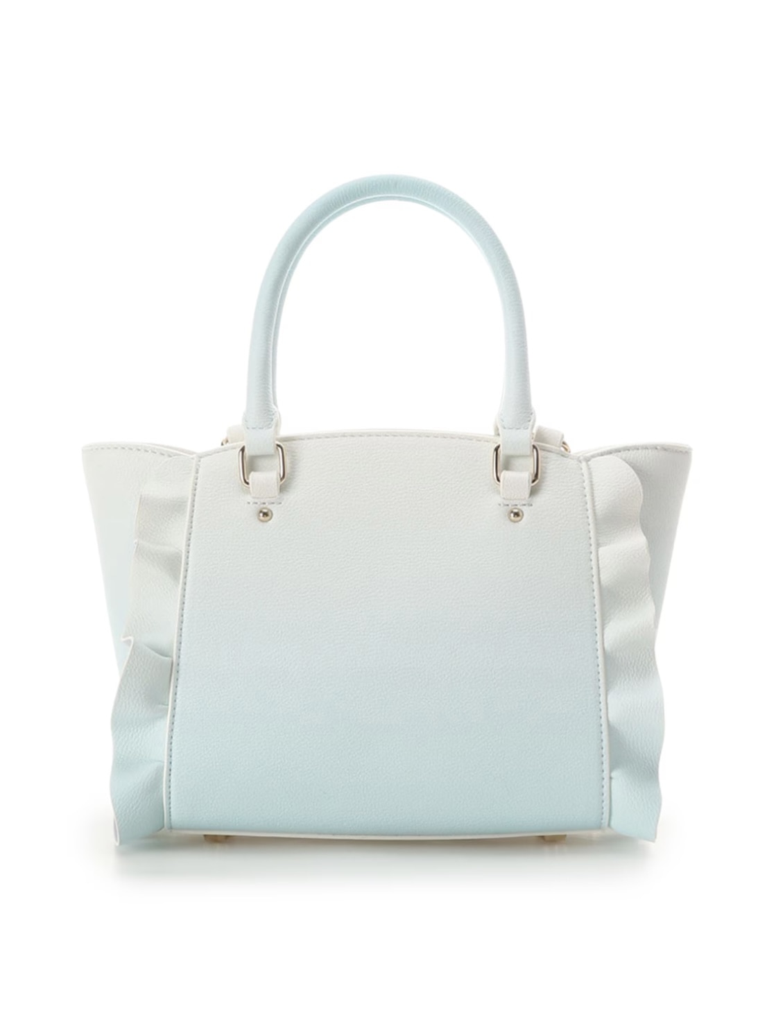 レースアップハートビジューグラデーションフラッター（ミニ）【ライトブルー】 ライトブルー