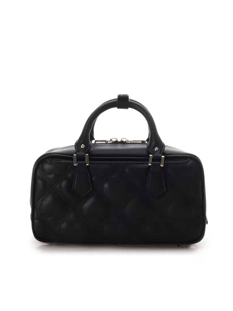 ハートキルトショルダーバッグ【ブラック】 ブラック