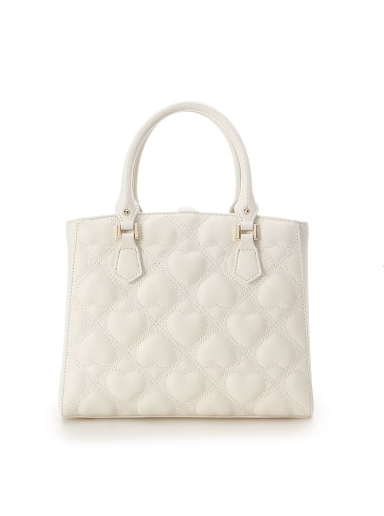 ハートキルトハンドバッグ【ホワイト】 ホワイト