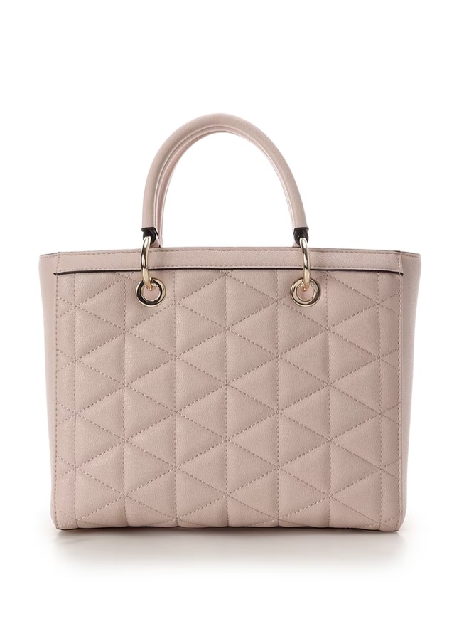 キルティングスタッズスクエアバッグ【ピンク】 ピンク