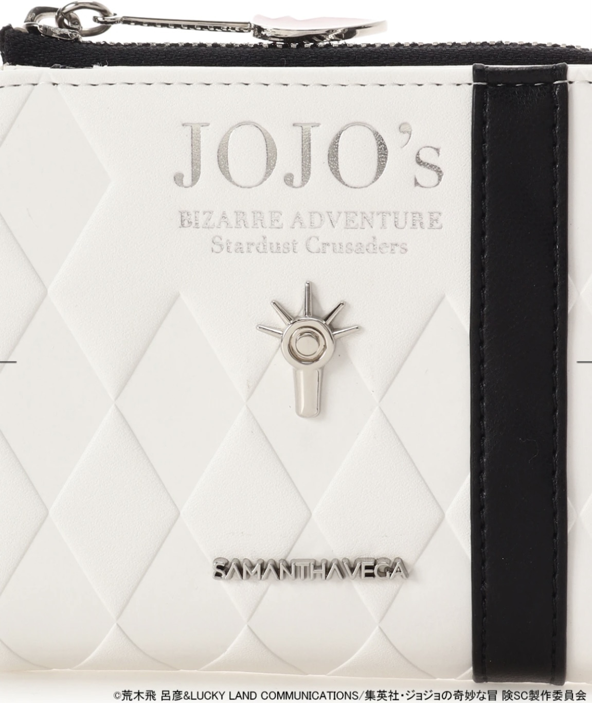 SAMANTHAVEGA×アニメ『ジョジョの奇妙な冒険 スターダストクルセイダース』　「ジャン・ピエール・ポルナレフ」コレクション　折財布 ホワイト