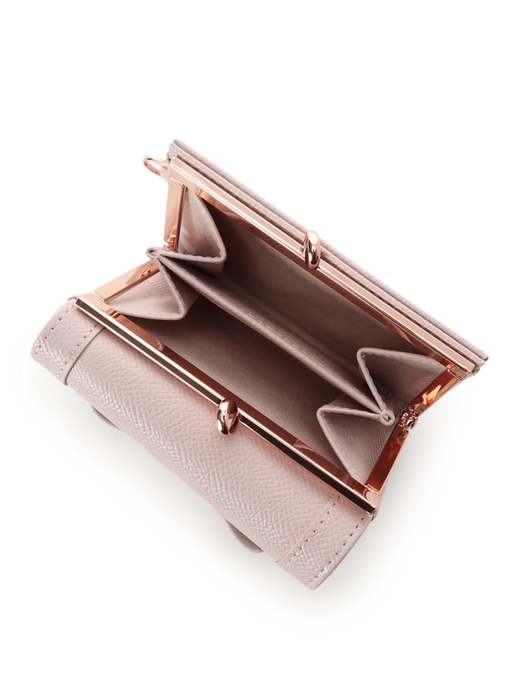 ジュエルリボン折財布【ピンク】 ピンク