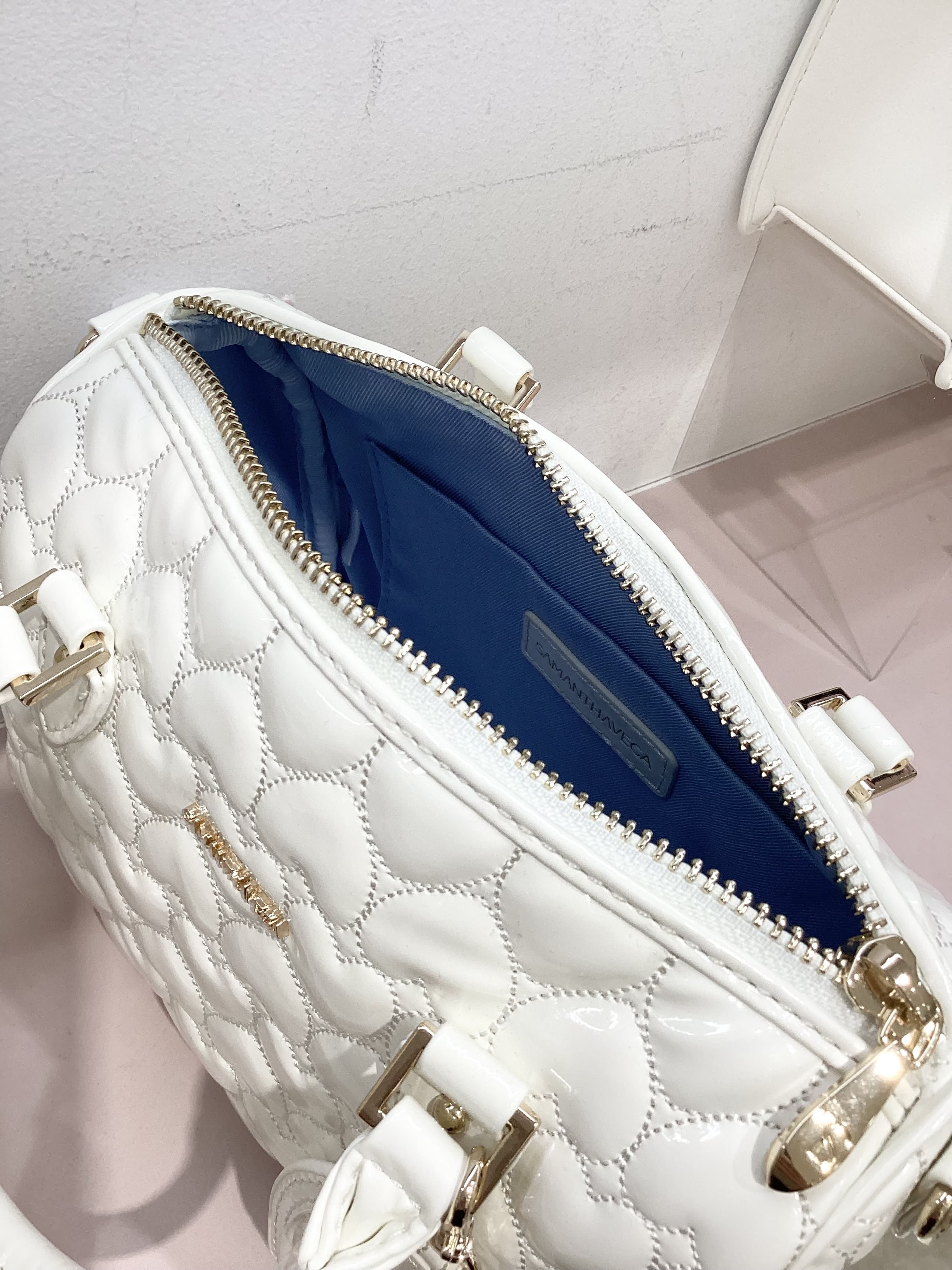 ■一部店舗限定■エターナルハートキルトボストン【ホワイト】 ホワイト