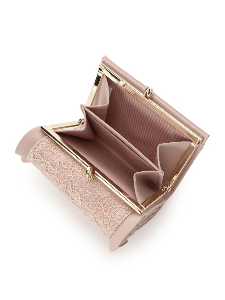 レースハートベルト折財布【ピンク】 ピンク