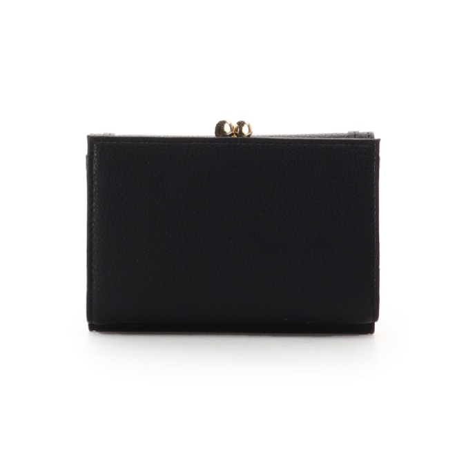 ブロッサムリボン折財布　【ブラック】