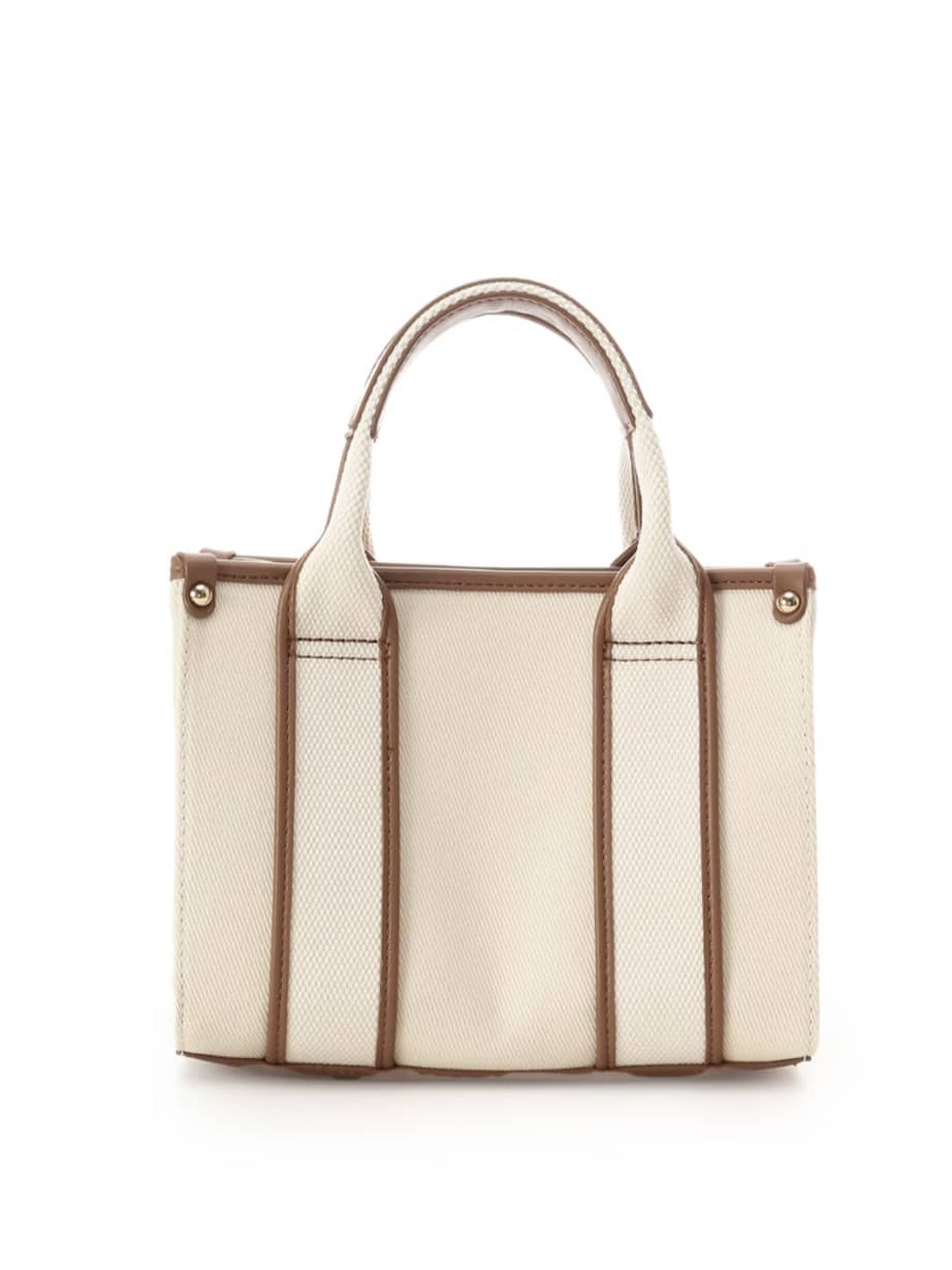 ロゴテープキャンバストートバッグ（ミニ）【ベージュ】 ベージュ