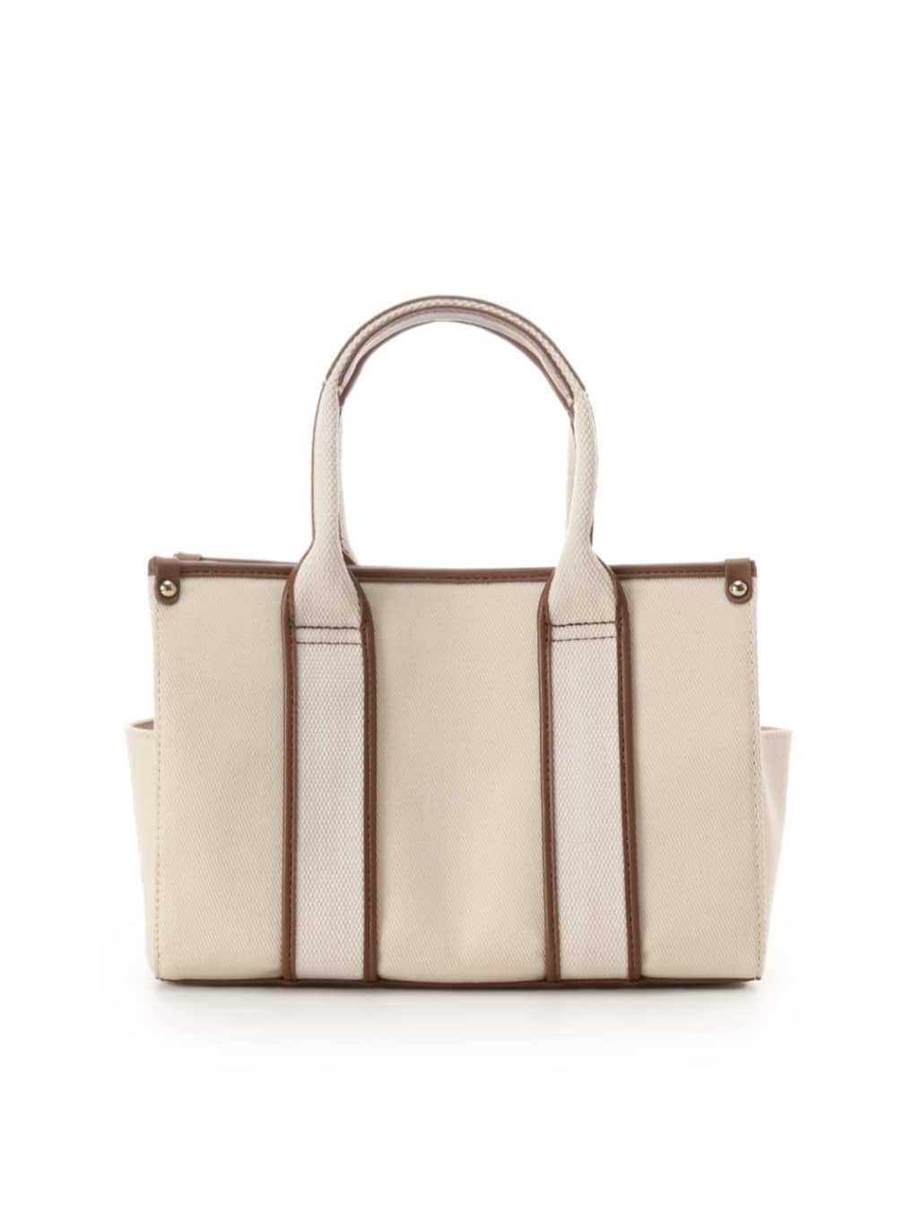 ロゴテープキャンバストートバッグ（小）【ベージュ】 ベージュ