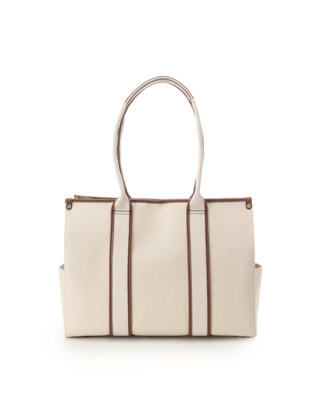 ロゴテープキャンバストートバッグ（大）【ベージュ】 ベージュ