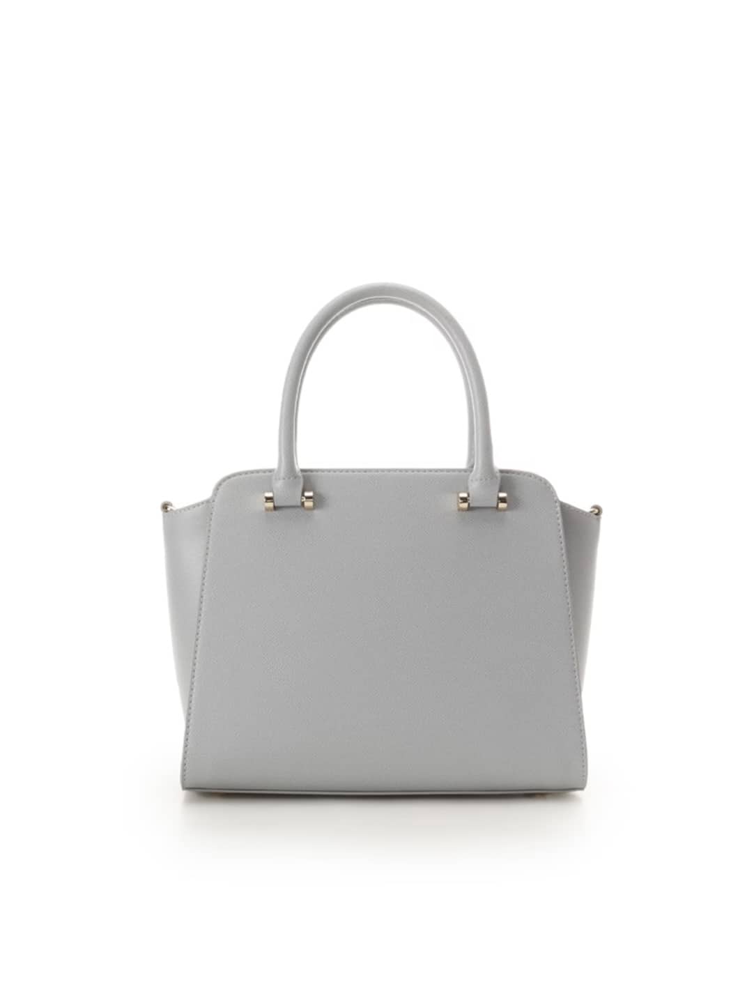 バイカラーアクセントリボンハンドバッグ【ライトブルー】 ライトブルー