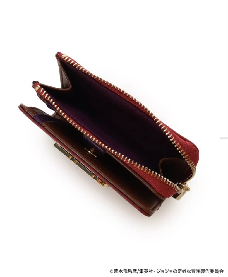アニメ『ジョジョの奇妙な冒険 ファントムブラッド』「ディオ・ブランドー」コラボコレクション　折財布　【ワインレッド】 ワインレッド