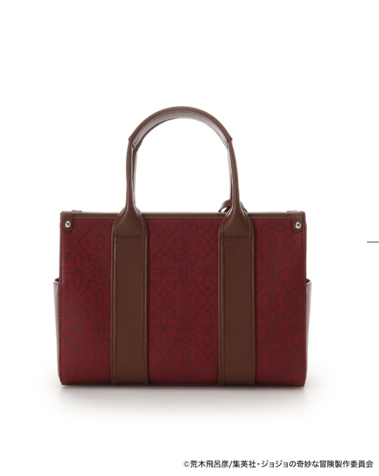 アニメ『ジョジョの奇妙な冒険 ファントムブラッド』「ディオ・ブランドー」コラボコレクション　ハンドバッグ　【ワインレッド】 ワインレッド