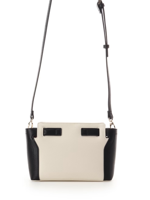 フロントバックルショルダーバッグ【ホワイト】 ホワイト