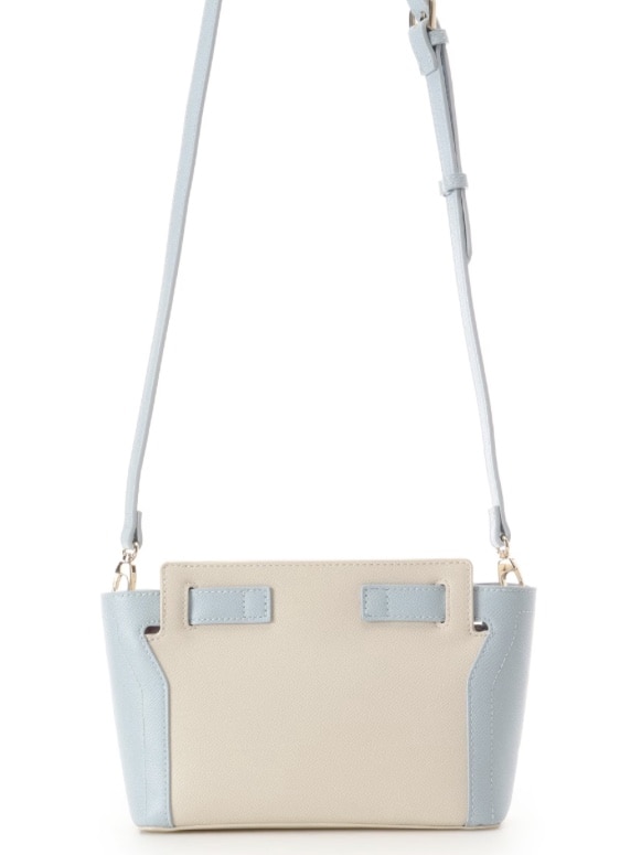フロントバックルショルダーバッグ【ライトブルー】 ライトブルー