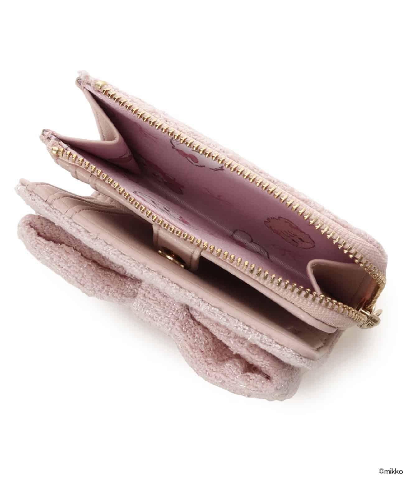 Lil ala mode×SAMANTHAVEGAコレクション 二つ折財布【キャミー】 ピンク