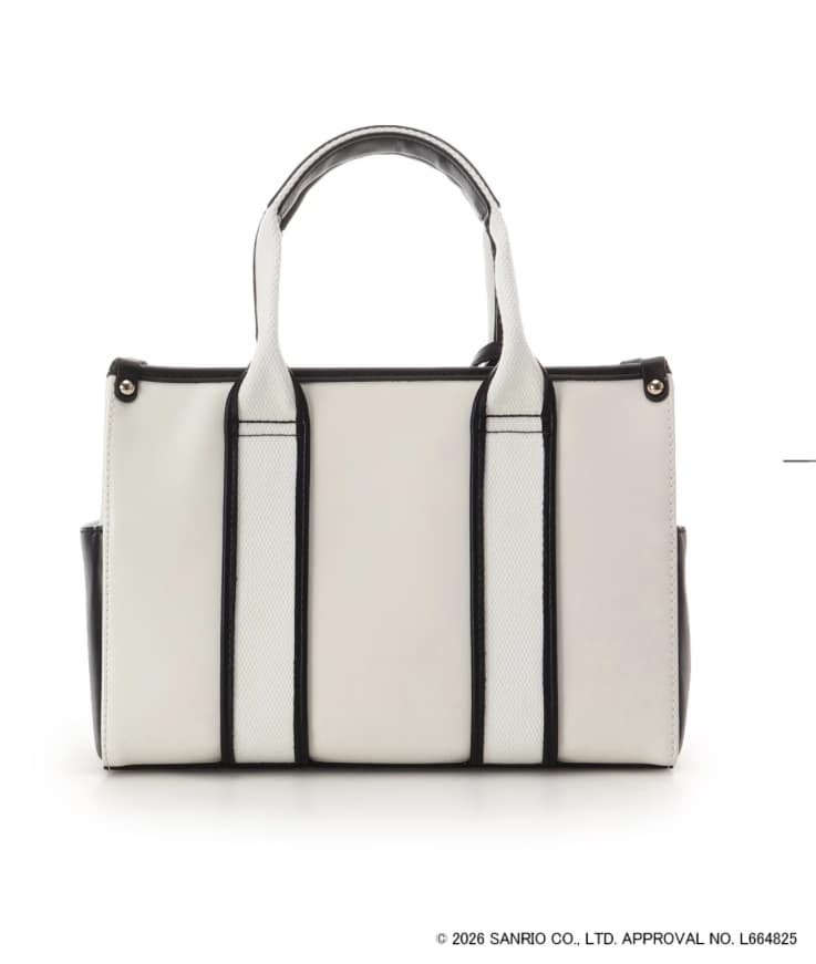 「ポチャッコ」コレクションハンドバッグ ホワイト