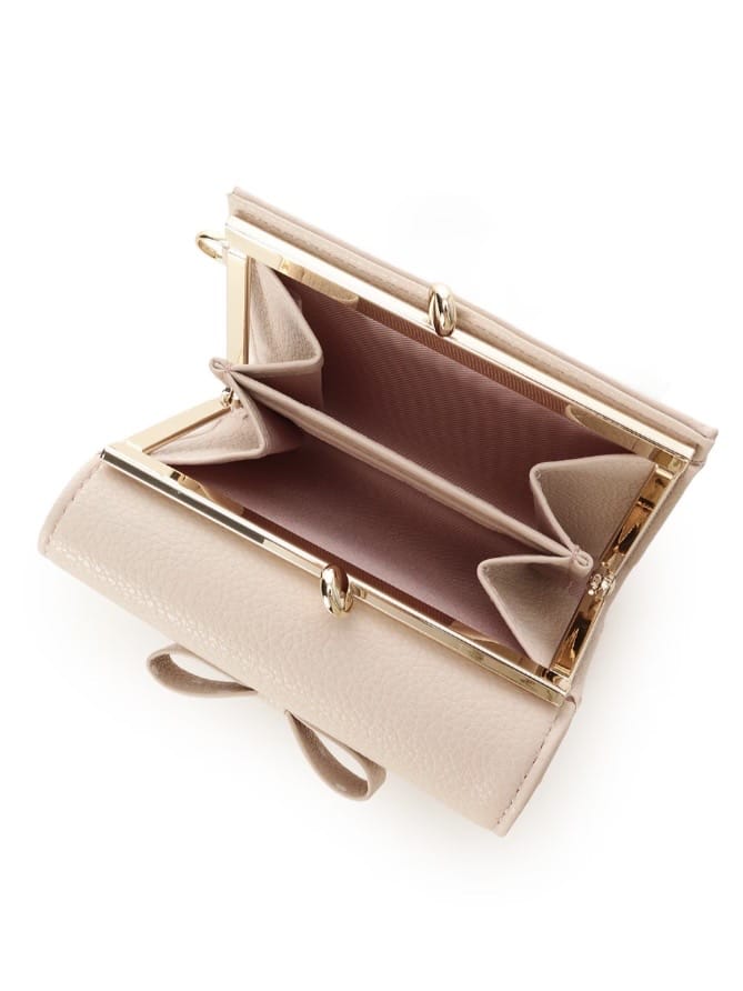 ハートドット折財布【ピンク】 ピンク