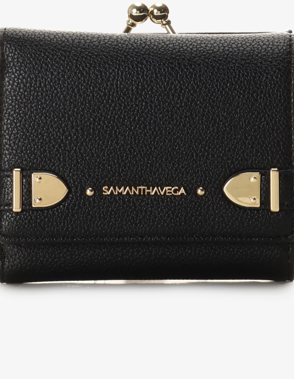 ベルト金具折財布【ブラック】 ブラック