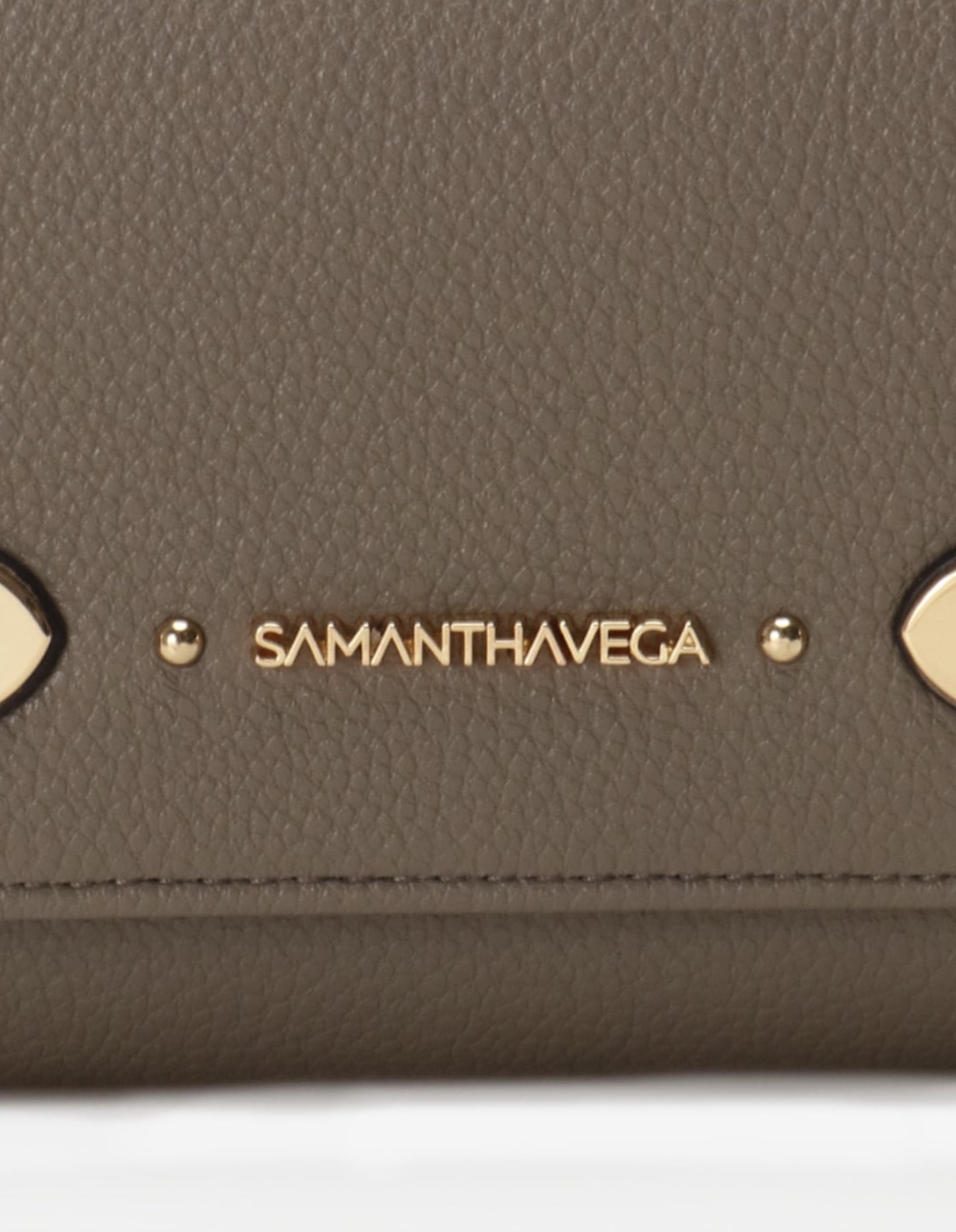 ベルト金具折財布【グレージュ】 グレージュ