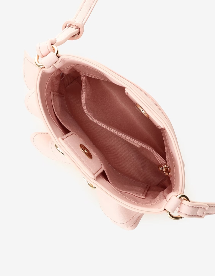 フリルリボンショルダーバッグ【ピンク】 ピンク