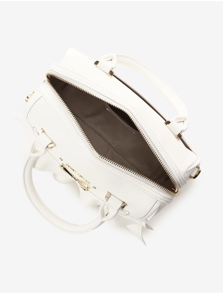 フリルリボンハンドバッグ【ホワイト】 ホワイト