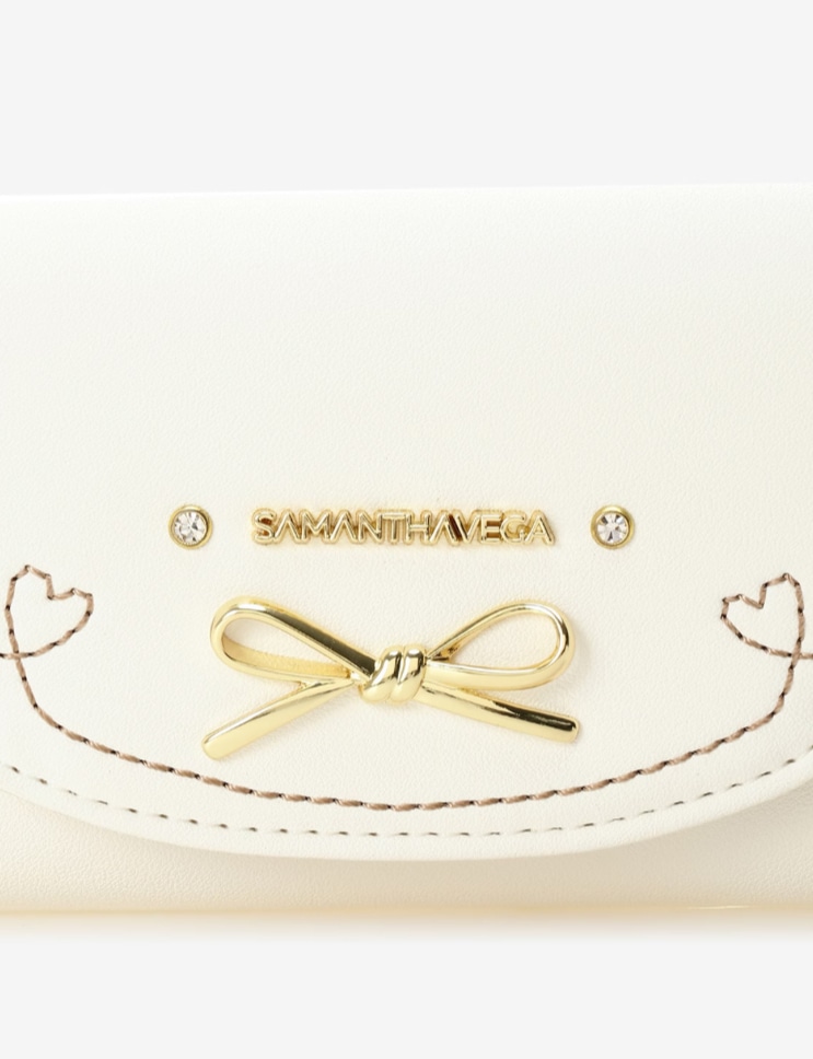 フリルリボンキーケース【ホワイト】 ホワイト