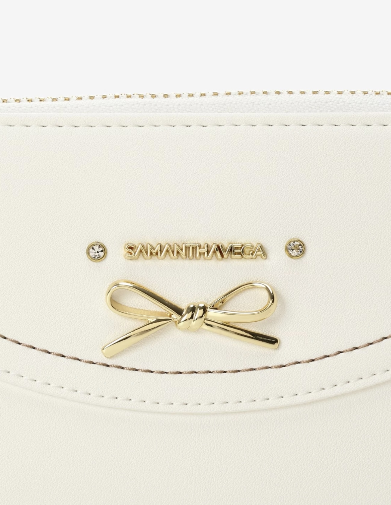 フリルリボン長財布【ホワイト】 ホワイト