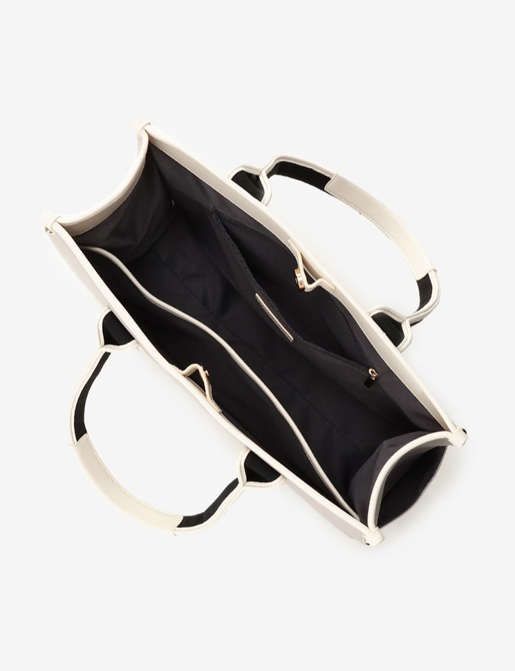 ロゴテープキャンバストートバッグ（大）【グレー】 グレー