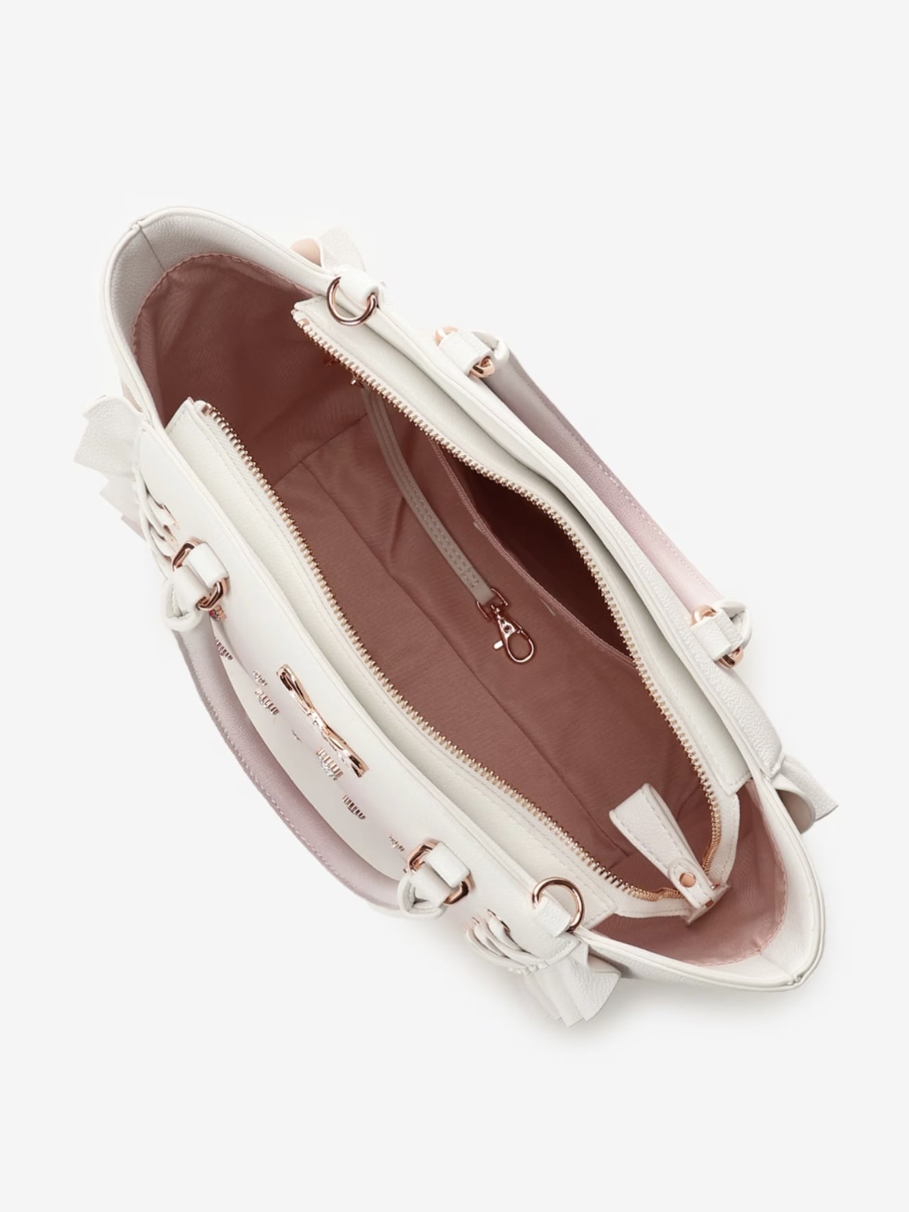 レースアップハートビジューグラデーションフラッター(小)【ピンク】 ピンク