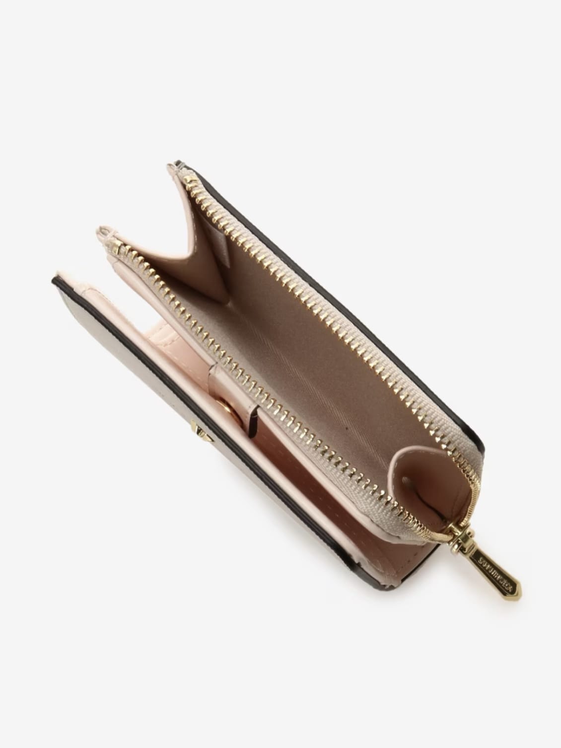 カラフルミニマム折財布【ベージュ】 ベージュ