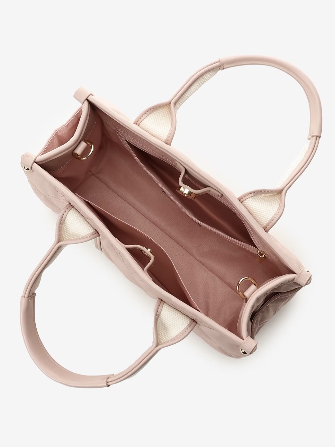 ロゴテープキルティングトートバッグ（小）【ピンク】 ピンク