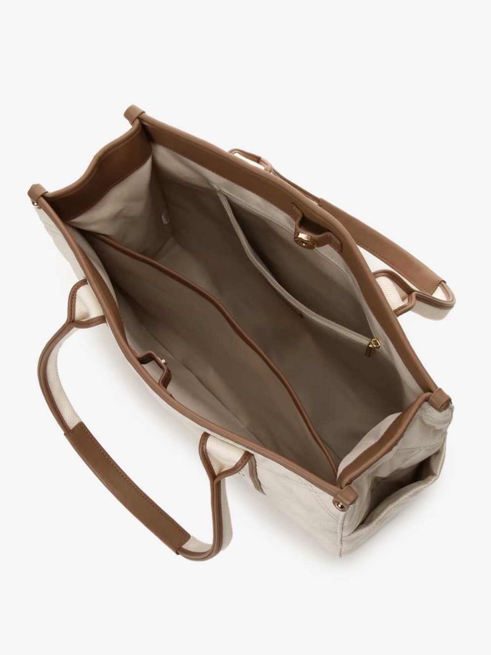 ロゴテープキルティングA4トートバッグ【ホワイト】 ホワイト