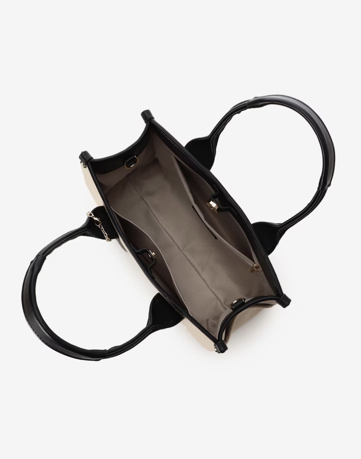 ロゴテープキャンバストートバッグ（小）【オフホワイト】 オフホワイト