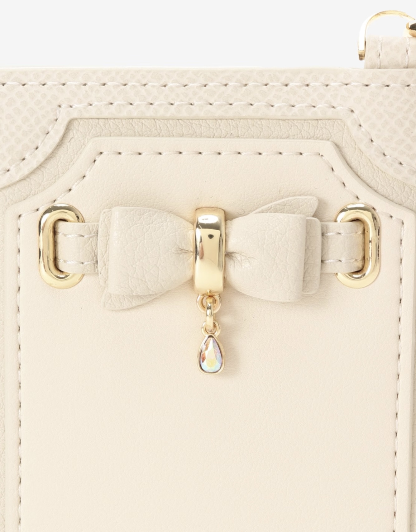 フロントリボンベルトパスケース【オフホワイト】 オフホワイト