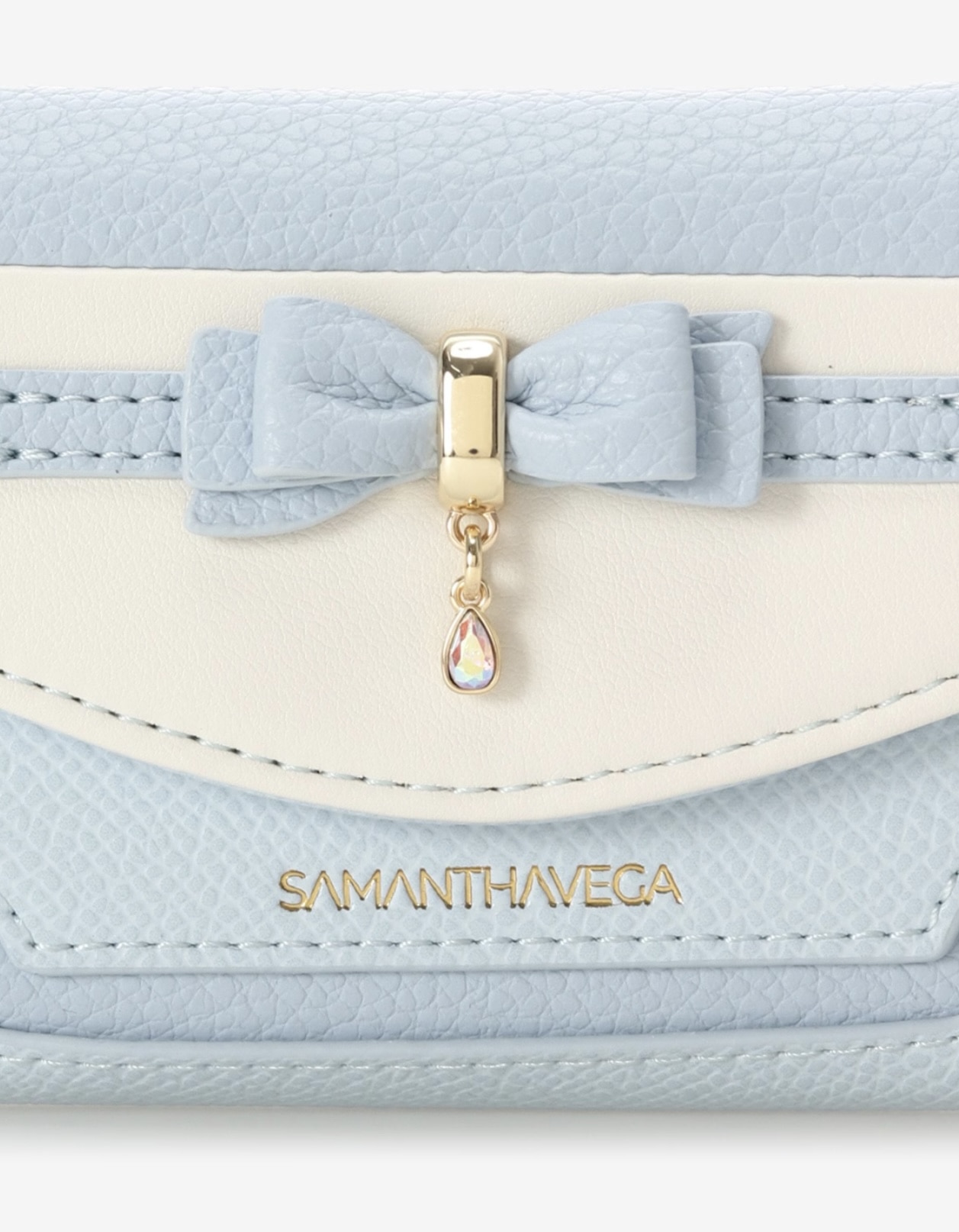 フロントリボンベルトキーケース【ライトブルー】 ライトブルー