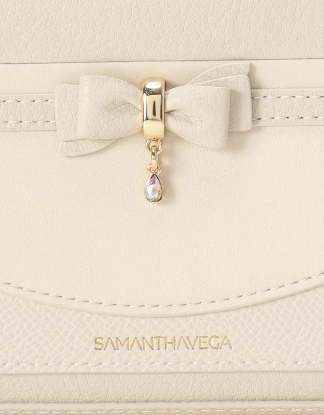 フロントリボンベルト長財布【オフホワイト】 オフホワイト